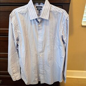 EUC Croft & Barrow No Iron Classic Fit Button Down Long Sleeve Dress Shirt